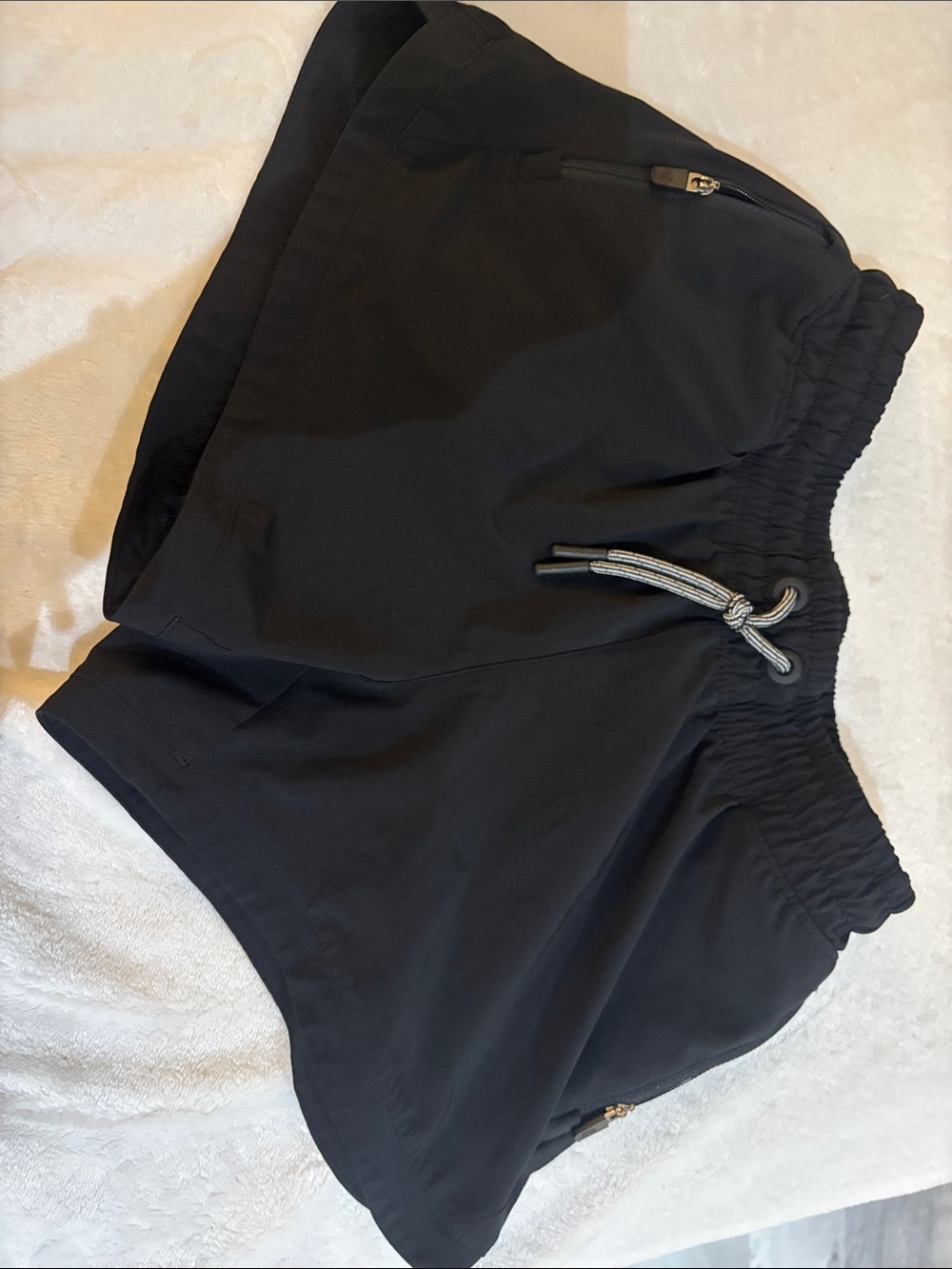Athleta Girl Black Elastic Waist Athletic Shorts